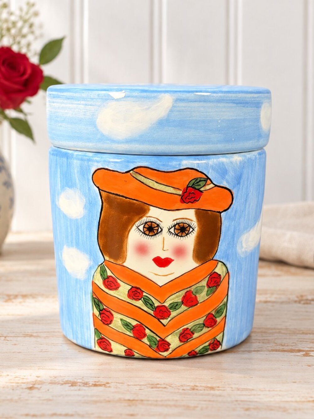 Susan Paley Ganz Bella Casa Ladies Club Ceramic Canister